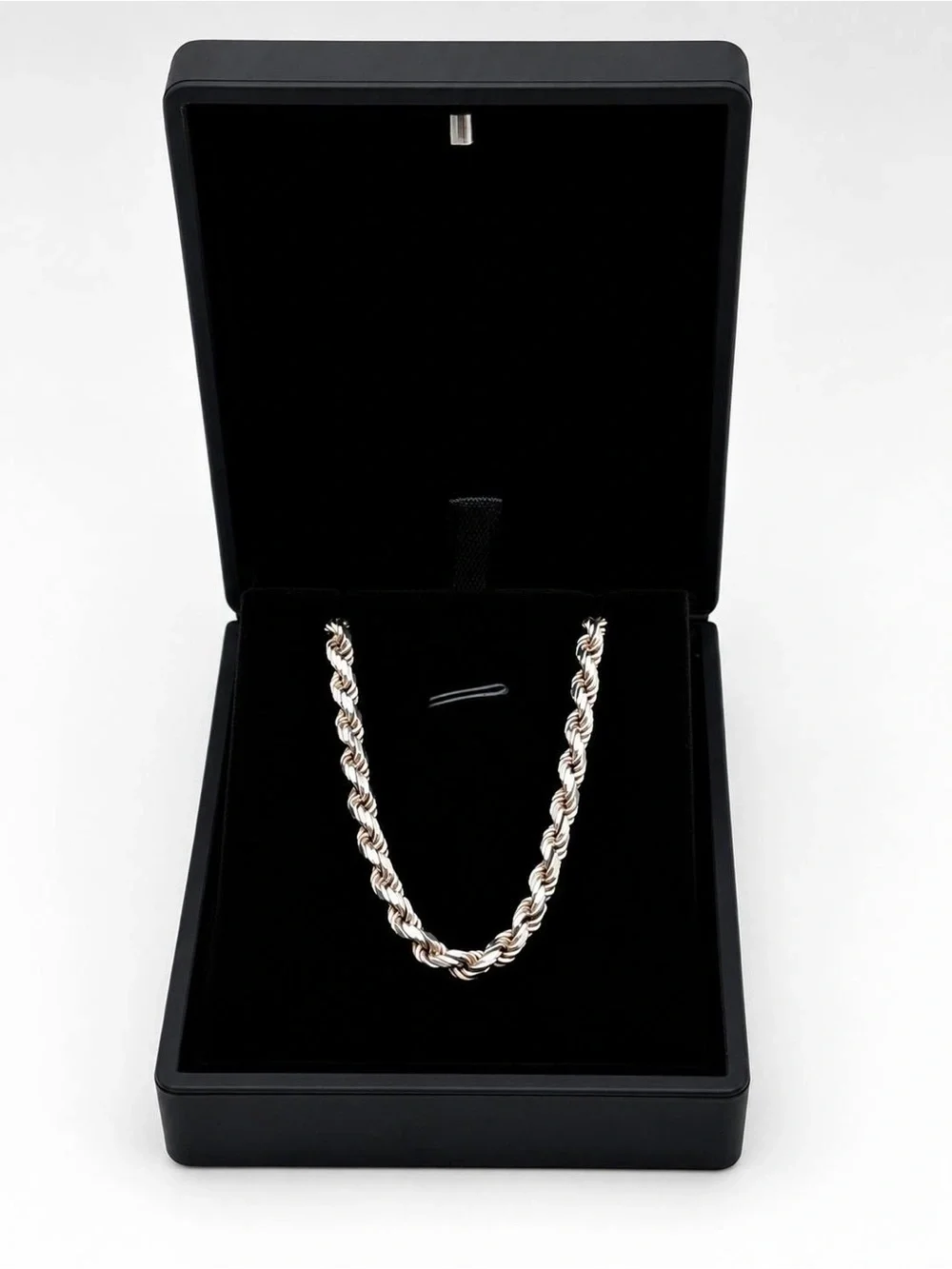 Italy 925 Sterling Silver solid Rope chain necklace 20” 4mm